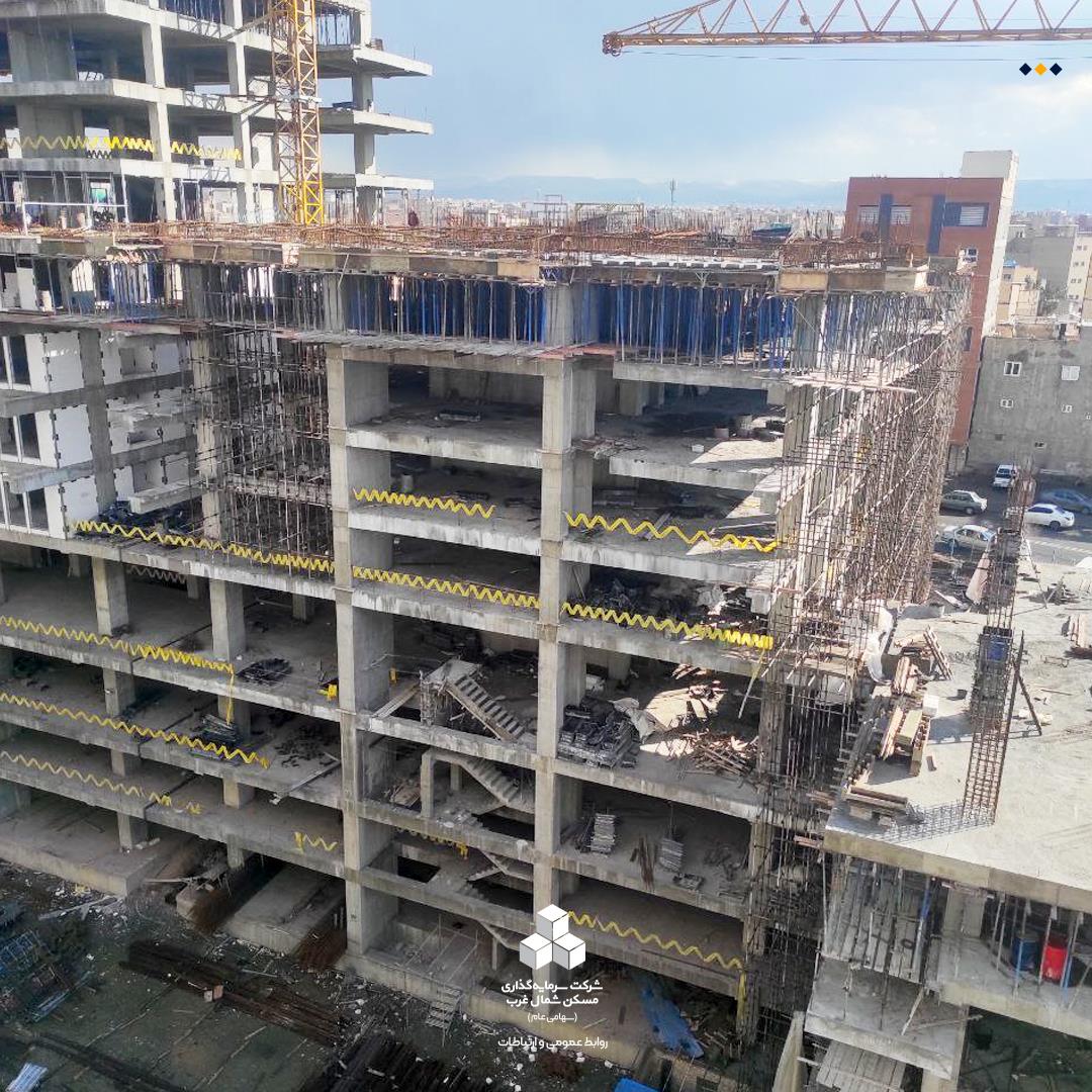 پیشرفت فیزیکی برج های مسکونی ناویا 7