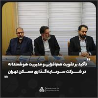 تأکید بر تقویت هم‌افزایی و مدیریت هوشمندانه در شرکت سرمایه‌گذاری مسکن تهران
